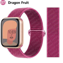 Load image into Gallery viewer, Nylon Loop Strap for apple watch band 44mm 40mm 45mm 41mm 38mm 42mm 44 mm bracelet correa Watchband iWatch serie 3 5 6 se 7 band
