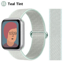 Load image into Gallery viewer, Nylon Loop Strap for apple watch band 44mm 40mm 45mm 41mm 38mm 42mm 44 mm bracelet correa Watchband iWatch serie 3 5 6 se 7 band
