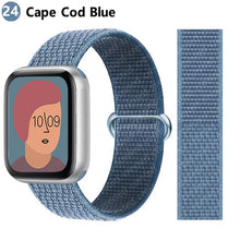 Load image into Gallery viewer, Nylon Loop Strap for apple watch band 44mm 40mm 45mm 41mm 38mm 42mm 44 mm bracelet correa Watchband iWatch serie 3 5 6 se 7 band
