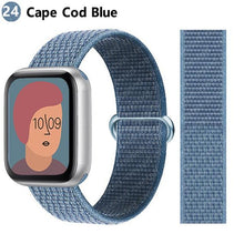 Load image into Gallery viewer, Nylon Loop Strap for apple watch band 44mm 40mm 45mm 41mm 38mm 42mm 44 mm bracelet correa Watchband iWatch serie 3 5 6 se 7 band
