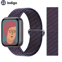 Load image into Gallery viewer, Nylon Loop Strap for apple watch band 44mm 40mm 45mm 41mm 38mm 42mm 44 mm bracelet correa Watchband iWatch serie 3 5 6 se 7 band
