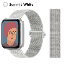 Load image into Gallery viewer, Nylon Loop Strap for apple watch band 44mm 40mm 45mm 41mm 38mm 42mm 44 mm bracelet correa Watchband iWatch serie 3 5 6 se 7 band
