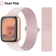Load image into Gallery viewer, Nylon Loop Strap for apple watch band 44mm 40mm 45mm 41mm 38mm 42mm 44 mm bracelet correa Watchband iWatch serie 3 5 6 se 7 band
